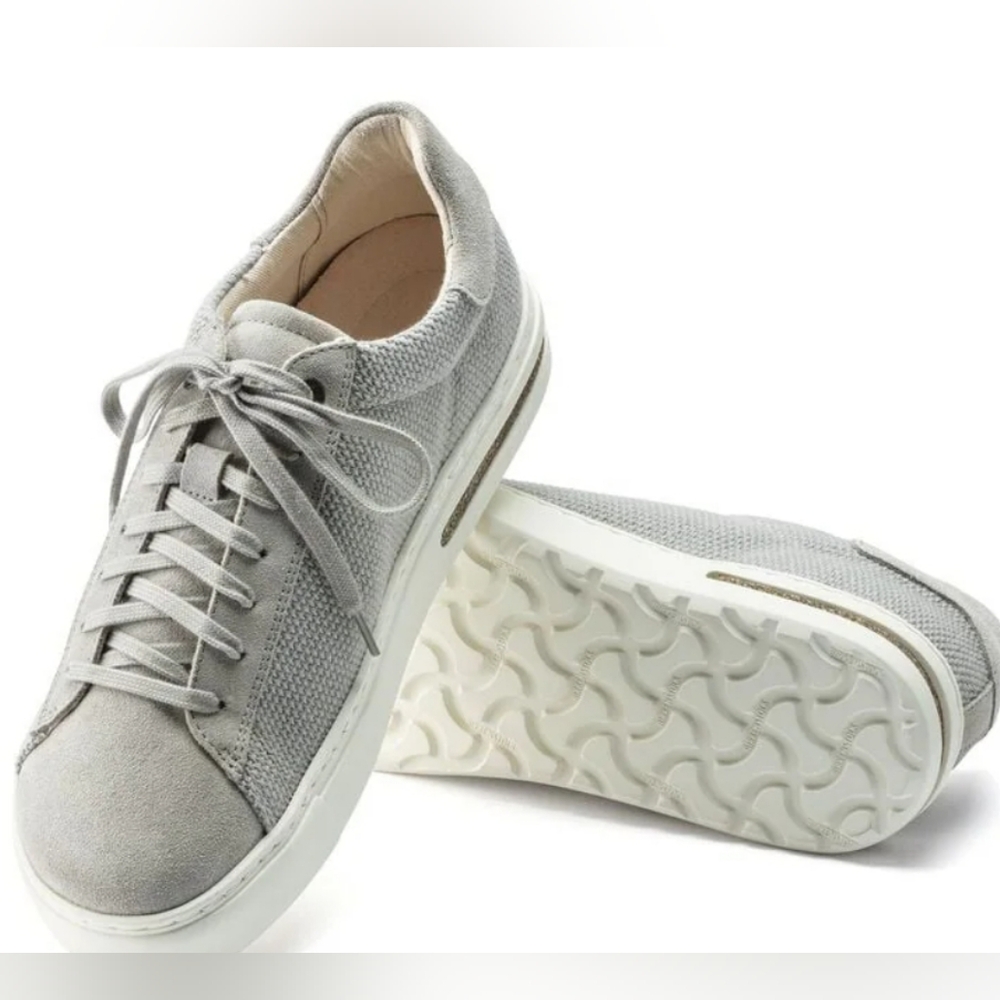 BIRKENSTOCK Bend Low Canvas-Suede Whale Gray Size 5